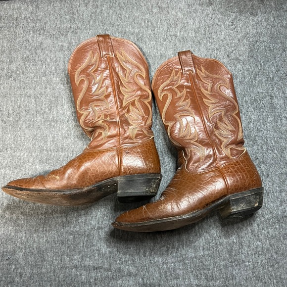 Nocona Other - Nocona Mens 7.5 Brown Leather Western Cowboy Boots Vintage Pointed Toe 59 403